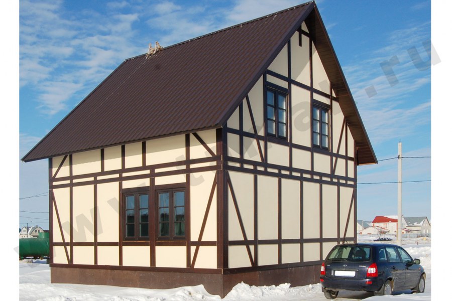 Фиброцементный сайдинг фахверк