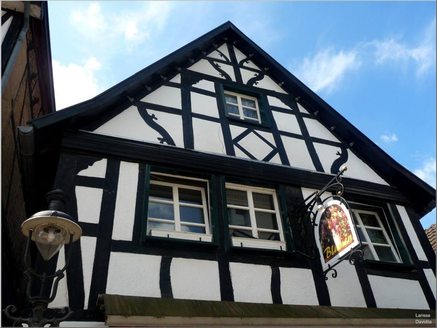 Сельский дом в Германии фахверк