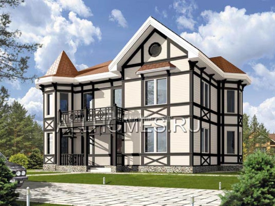 Дом фахверк с эркером