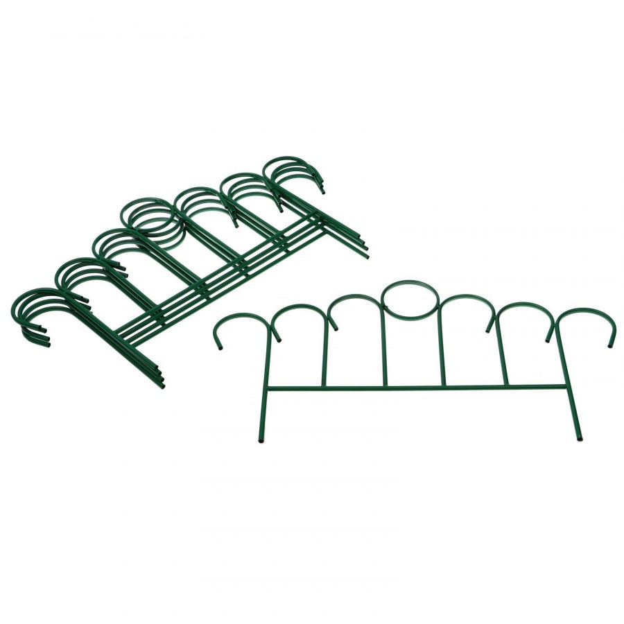 Заборчик садовый "Модерн" №11 металл 0,92*0,68м (5 секций)