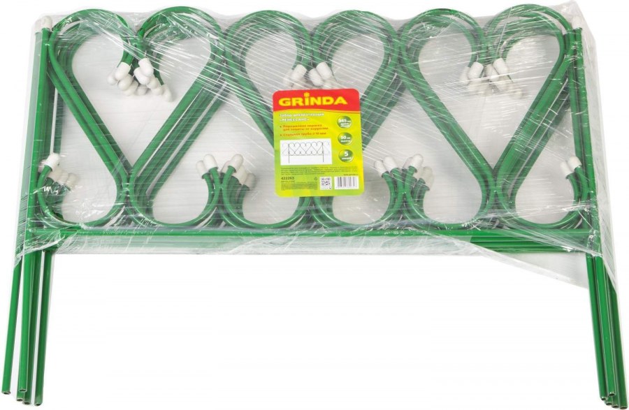 Декоративный забор Grinda "Ренессанс" металлический, 50x345см 422263