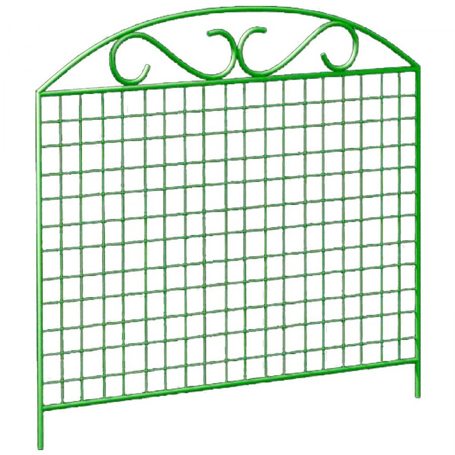 Ограждение садовое "сетка" 1,0м х 0,9м,металл (комплект 5 секций)