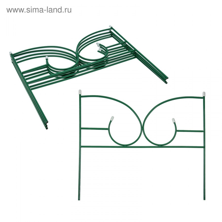Ограждение декоративное металлическое зеленое