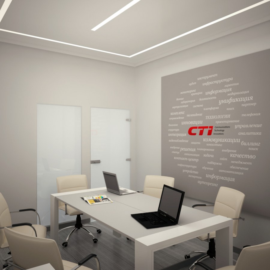 Цвет стен в современном офисе