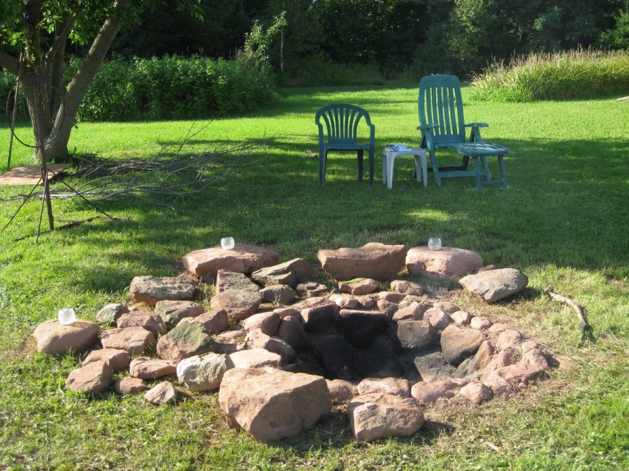 Место для костра на участке