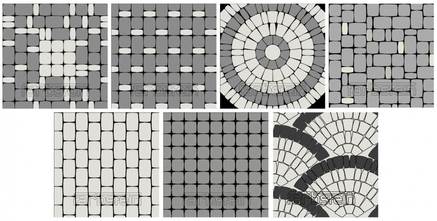 Схема укладки мощения старый город