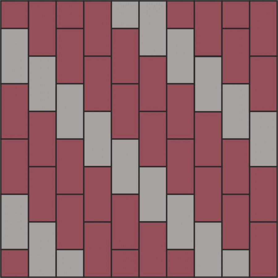 Раскладка тротуарной плитки