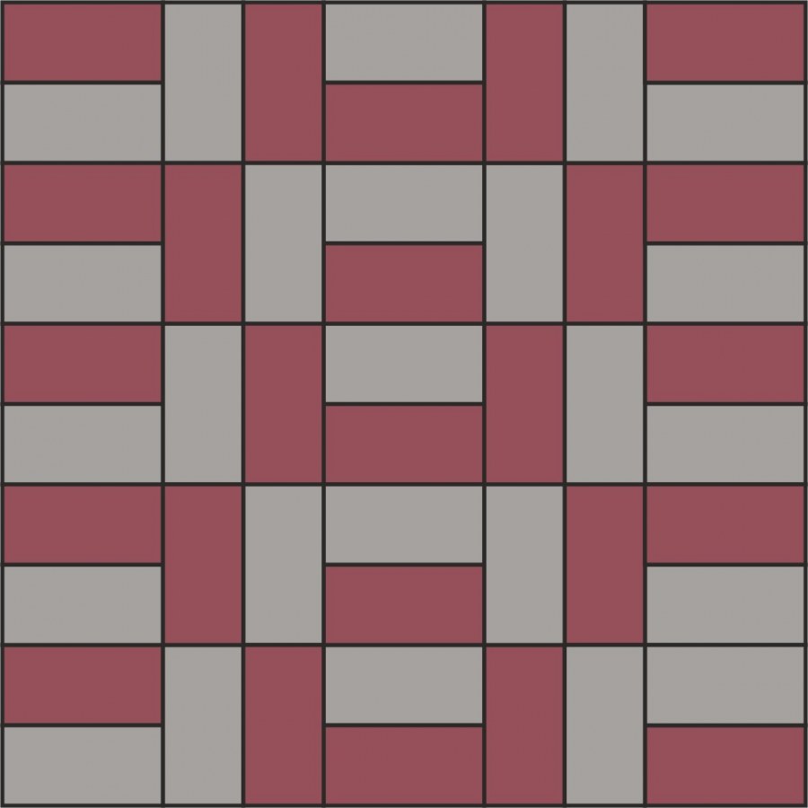 Узоры из прямоугольной плитки