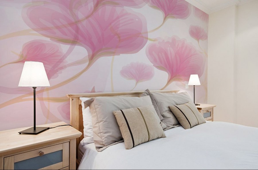 Идеи поклейки обоев в спальне