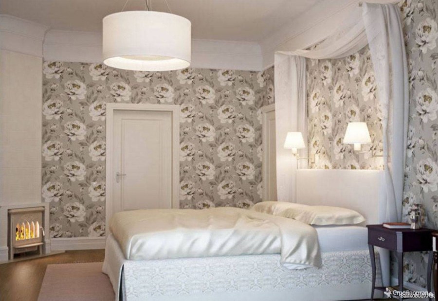 Спальня в сиреневых тонах