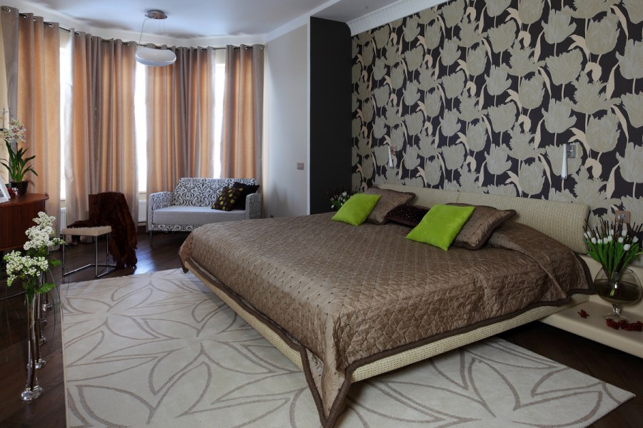 Обои для спальни бюджетный вариант