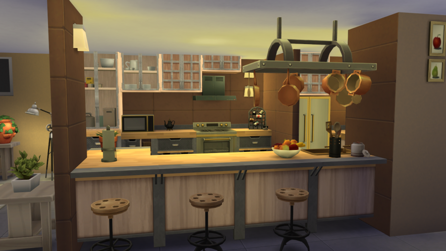 Симс 4 интерьер кухни