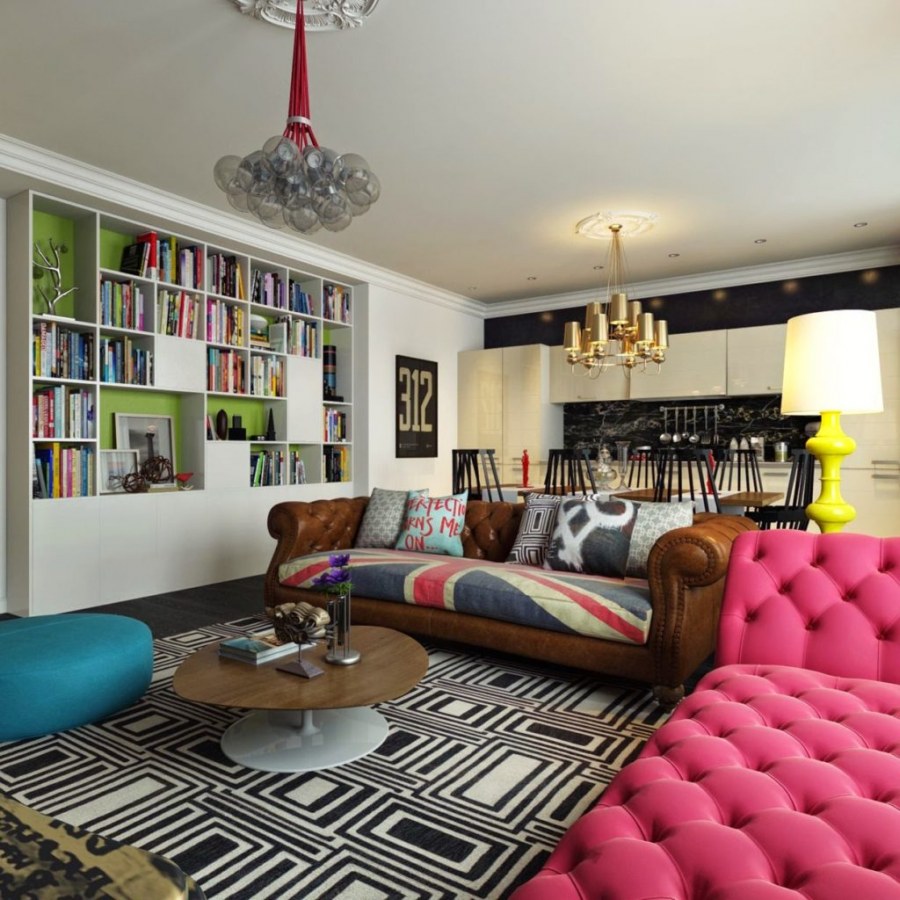 Гостиная в стиле поп арт