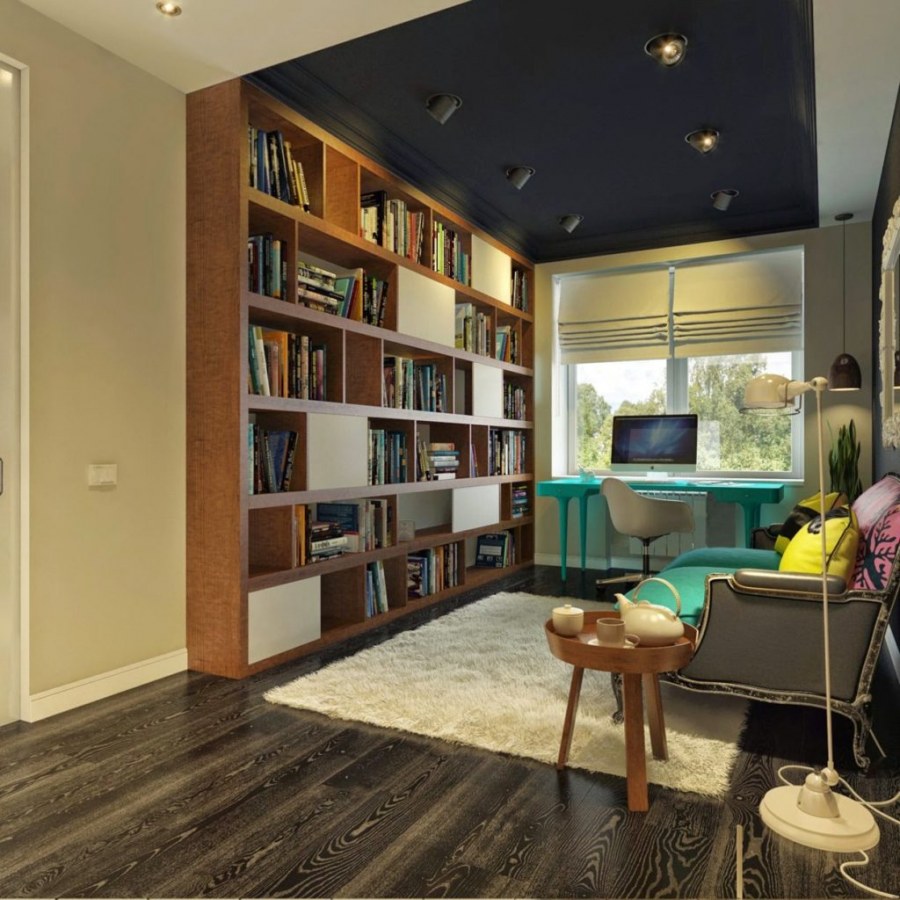 Интерьер кабинета в квартире