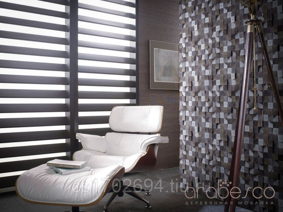3d мозаика Arabesco колотая берёза в интерьере