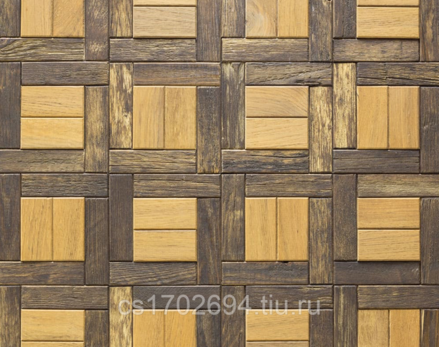 Деревянная мозаика для стен
