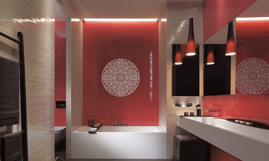 Ванная в Красном стиле