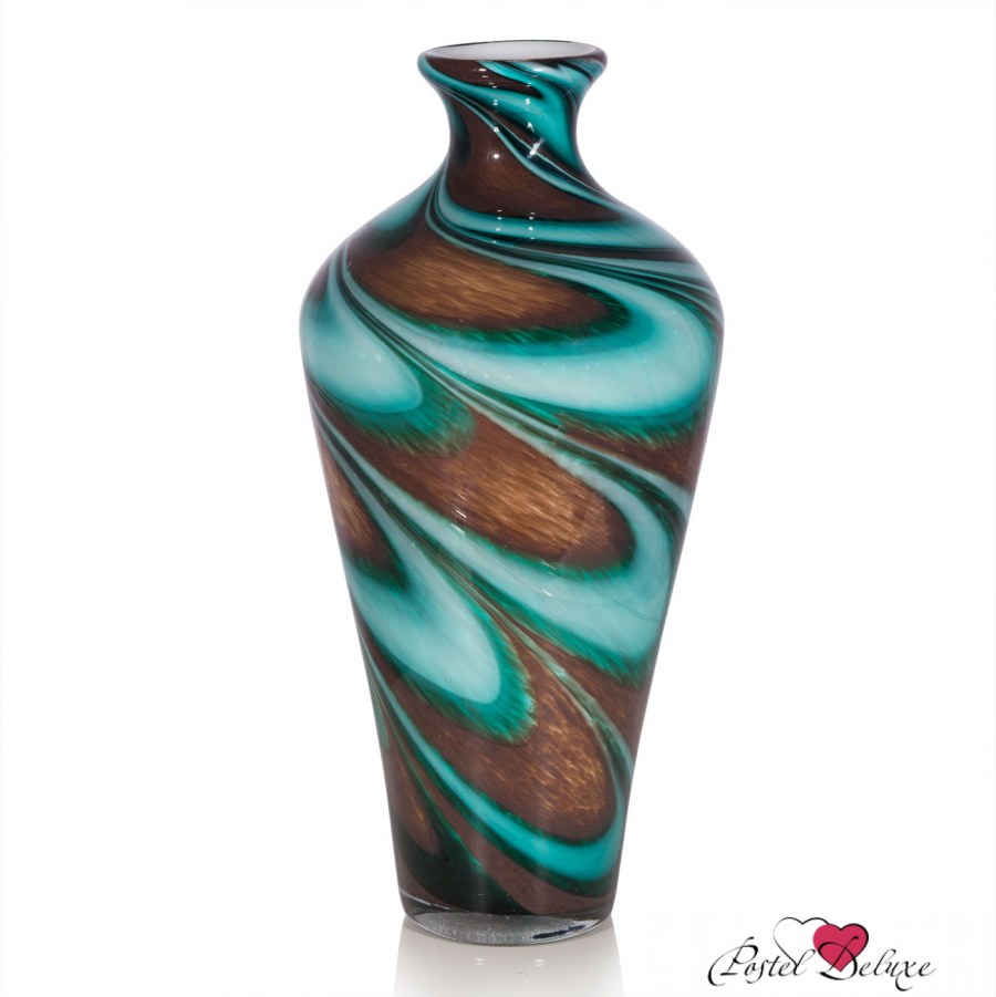 Бирюзовая напольная ваза