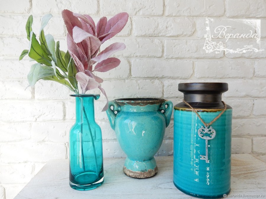 Ваза бирюза