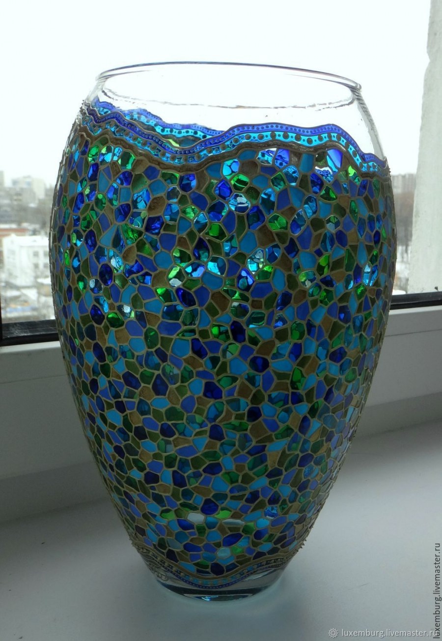 Бирюзовая ваза для цветов