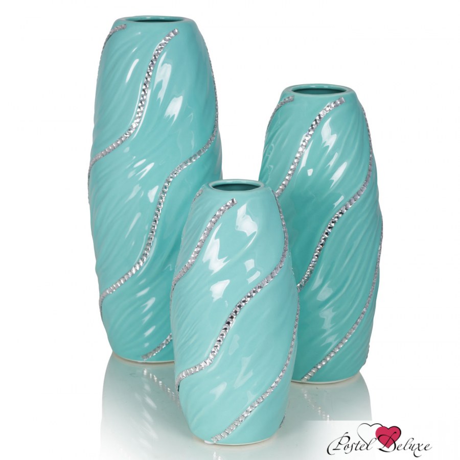 Ваза керамическая бирюзовая