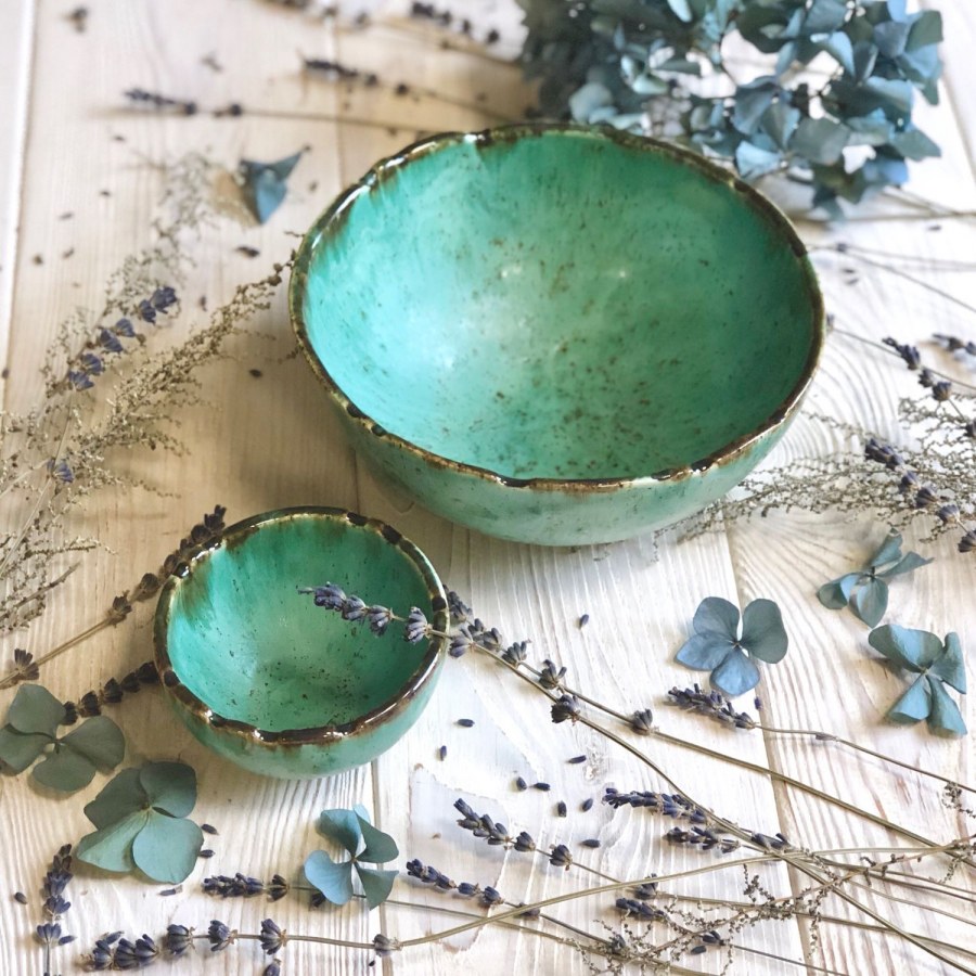 ГРАДВИС ваза бирюзовый 22 см