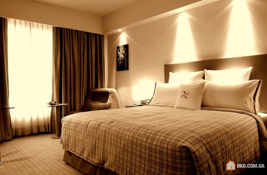 Рассеянный свет в спальне