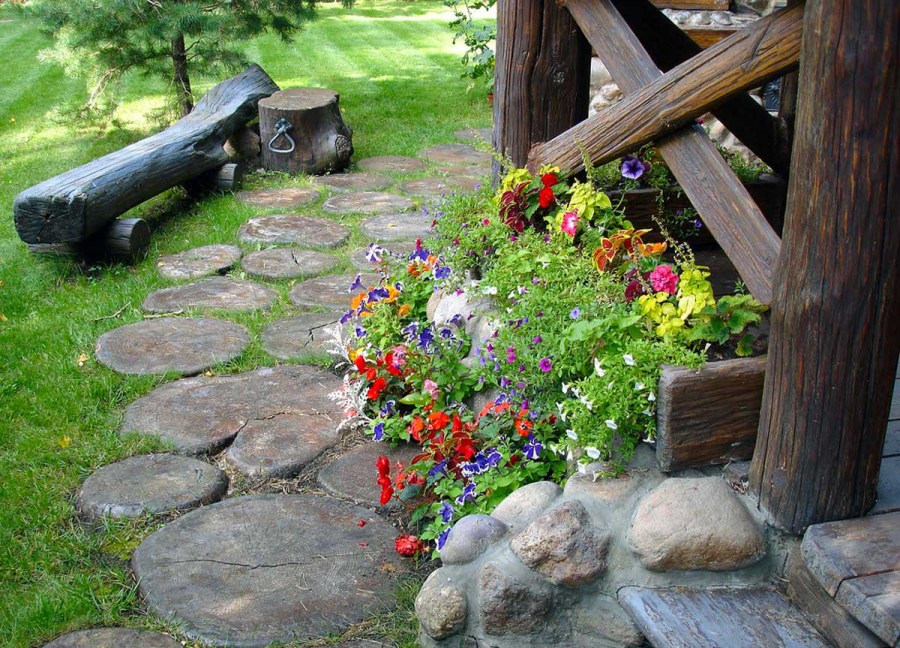 Ландшафт в деревенском стиле