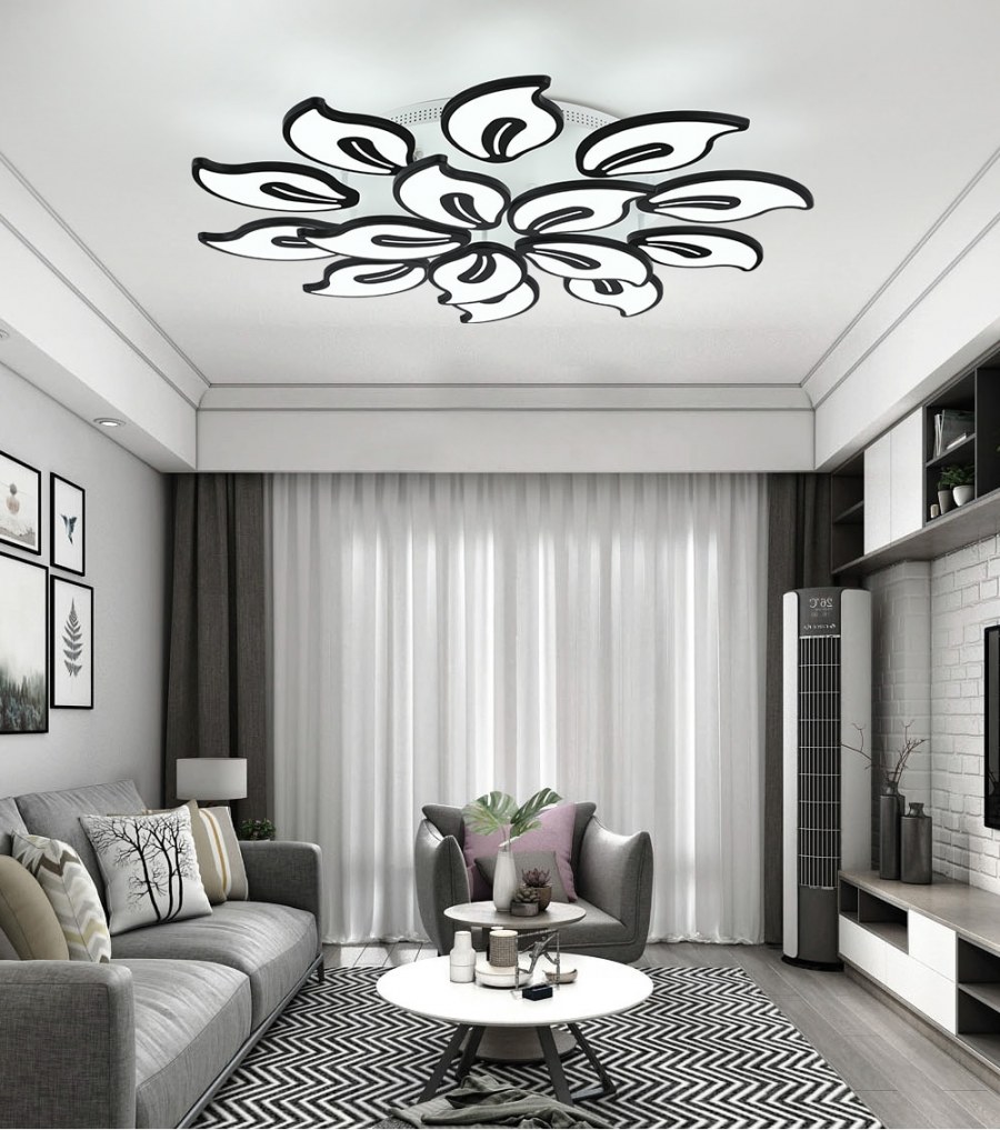 Модные люстры 2021 для гостиной