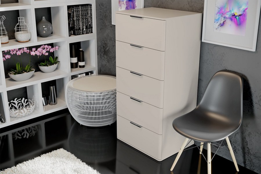 Комод Тоскана белый глянец хофф