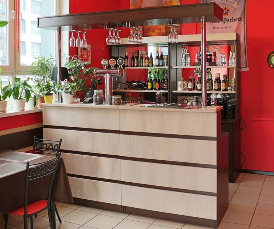 Пристенный модуль барной стойки