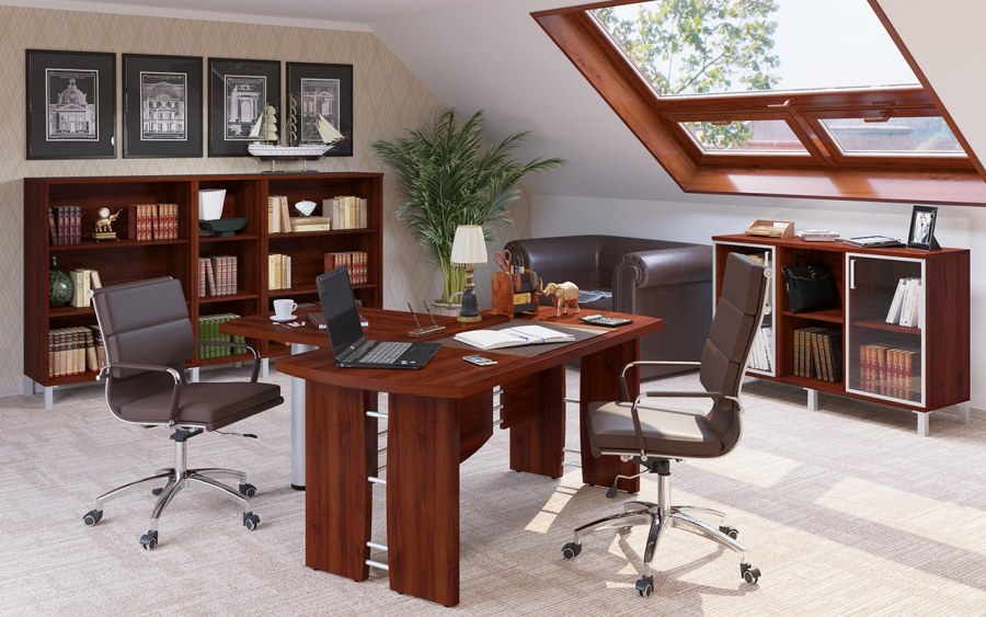 Кабинет Борн бургунди