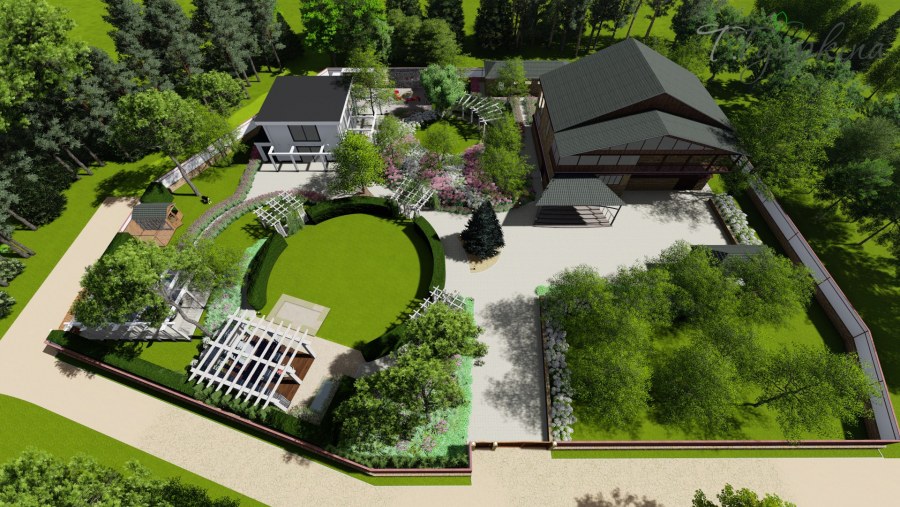 Дизайнерский проект участка