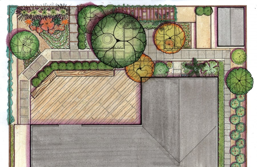 Ландшафтный план сада