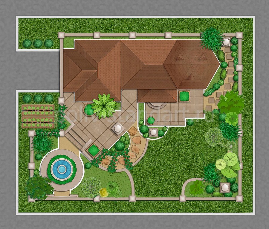 Генплан дачного участка 10 соток