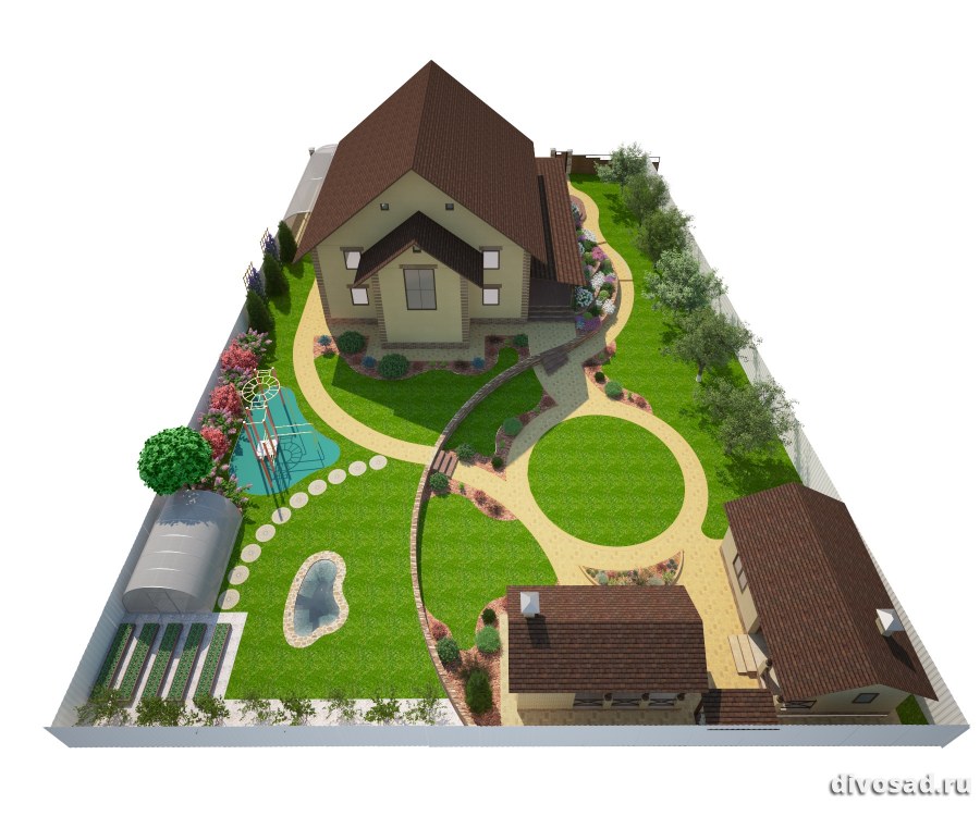 Планировка дачного участка 30 соток