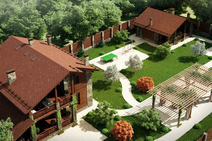 Участок 10 соток планировка дом баня гараж