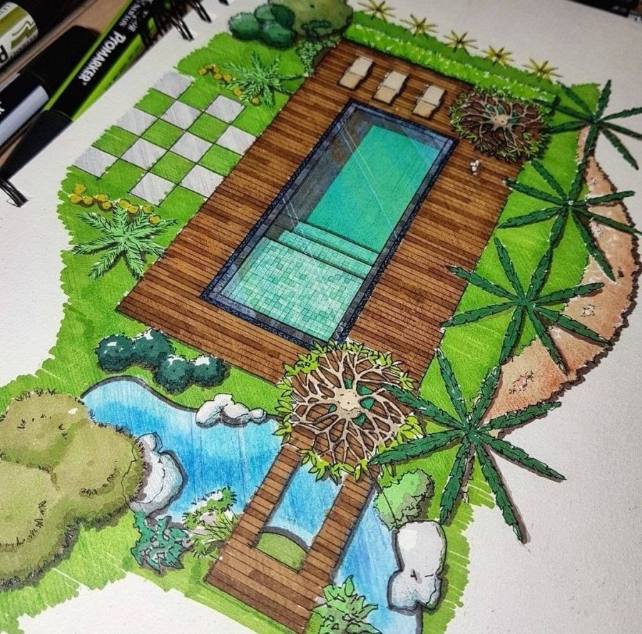 Ландшафтный проект эскиз