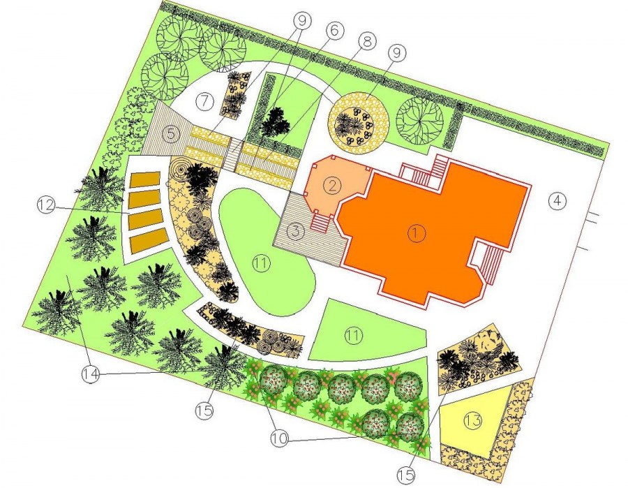 Благоустройство дачного участка план