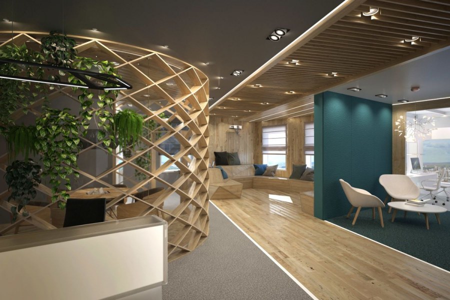 Экостиль в интерьере офиса