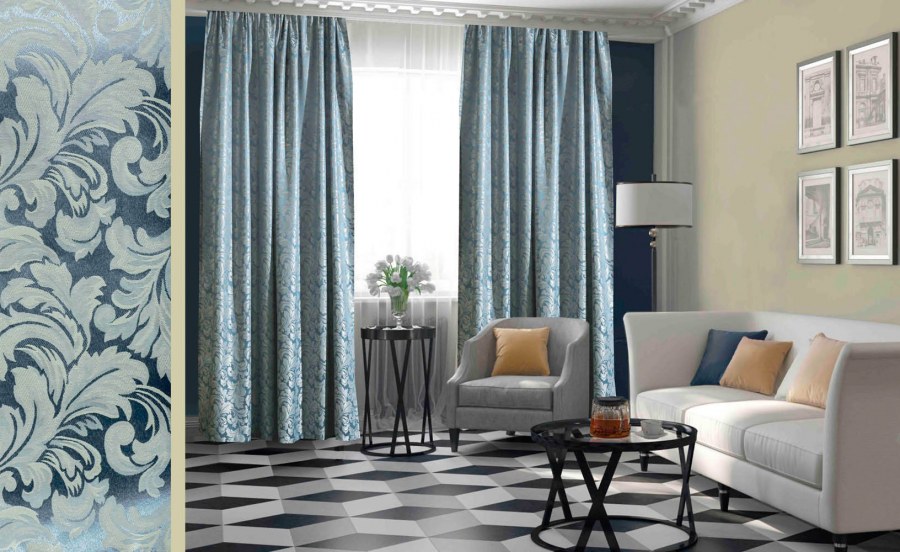 Серые шторы