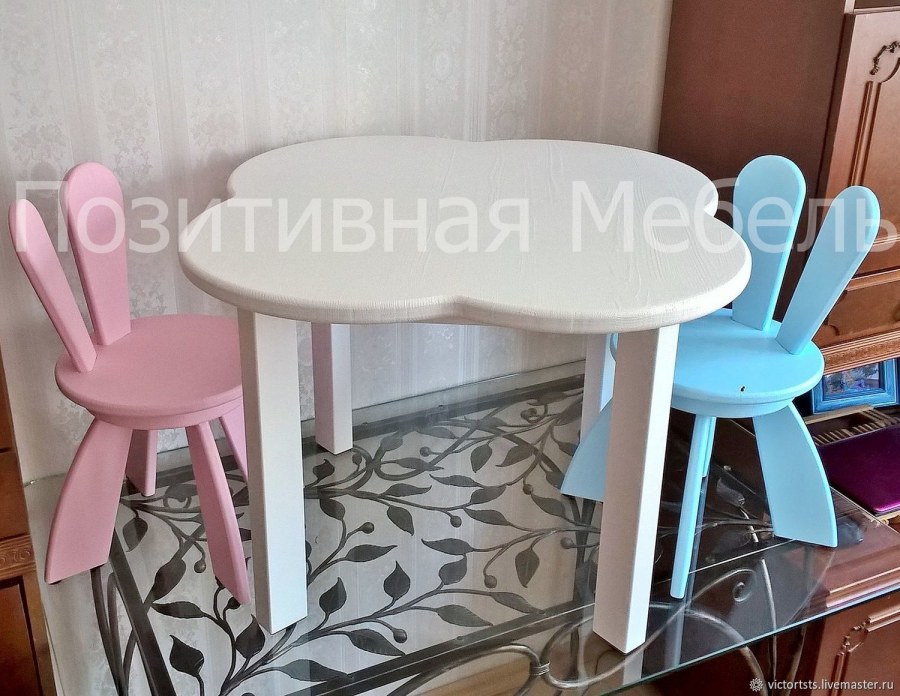 Детский стол облачко