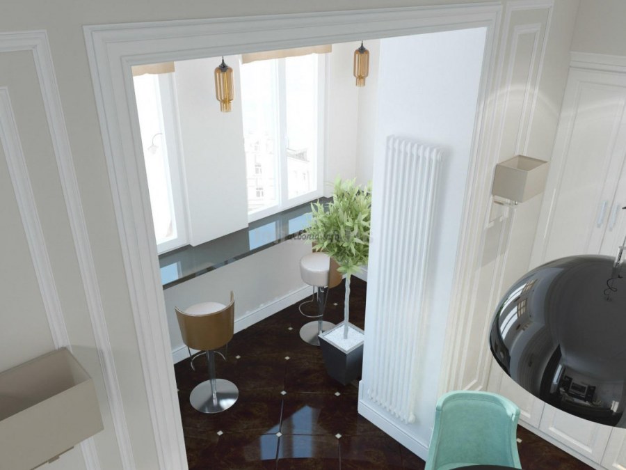 Закругленный балкон