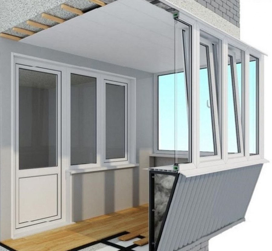 Балкон совмещенный с комнатой