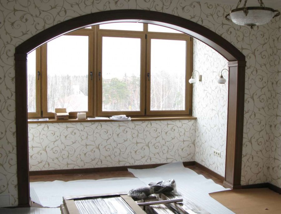 Спальня Объединенная с балконом