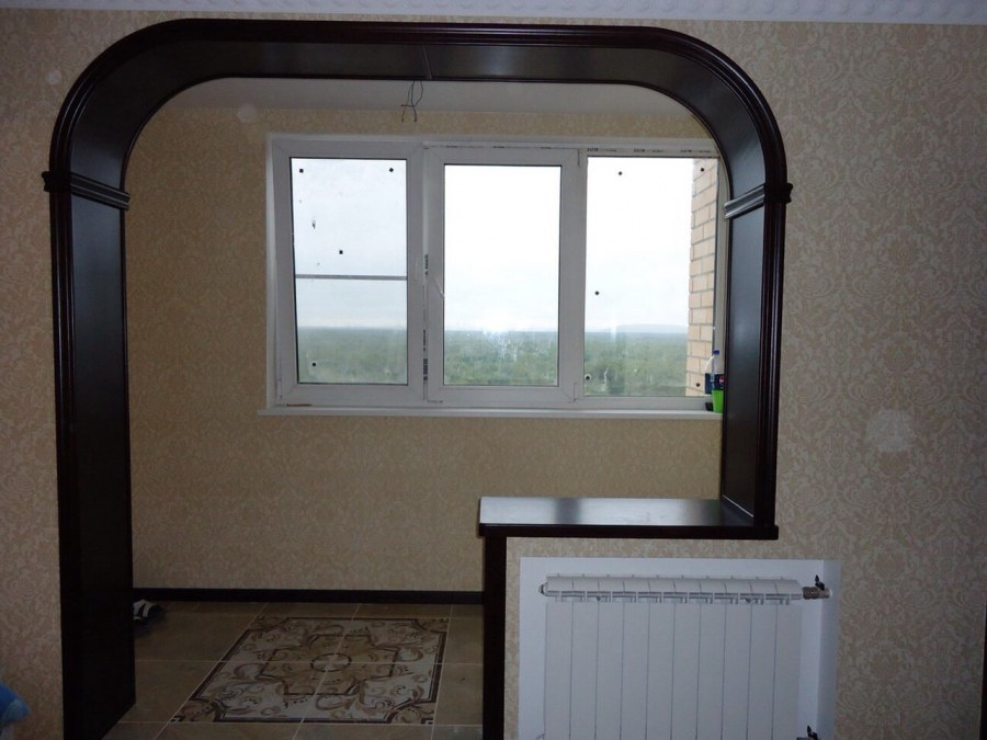 Арочный проем на кухню