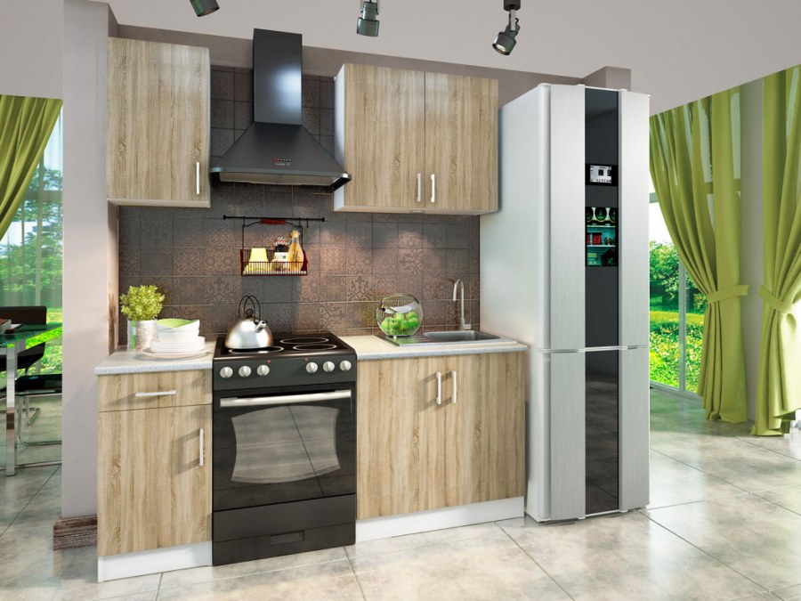 Кухонный гарнитур дуб сонома