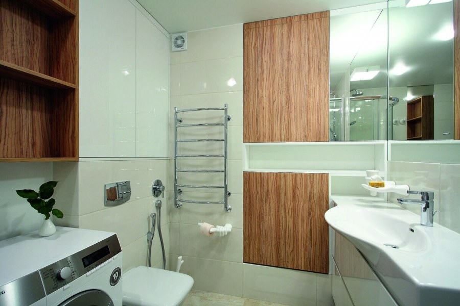 Санузел в квартире студии