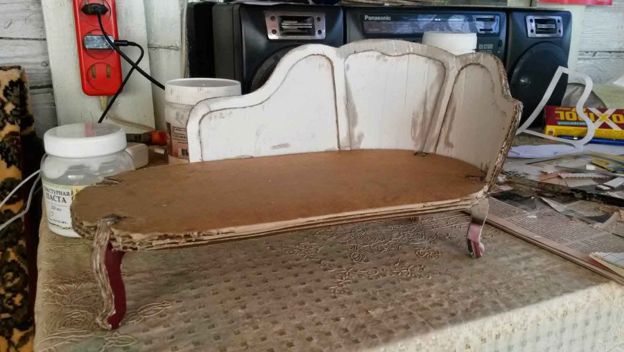 Каркас дивана картон