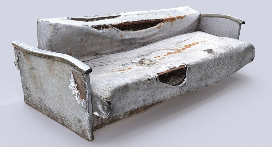 Старый диван 3д модель